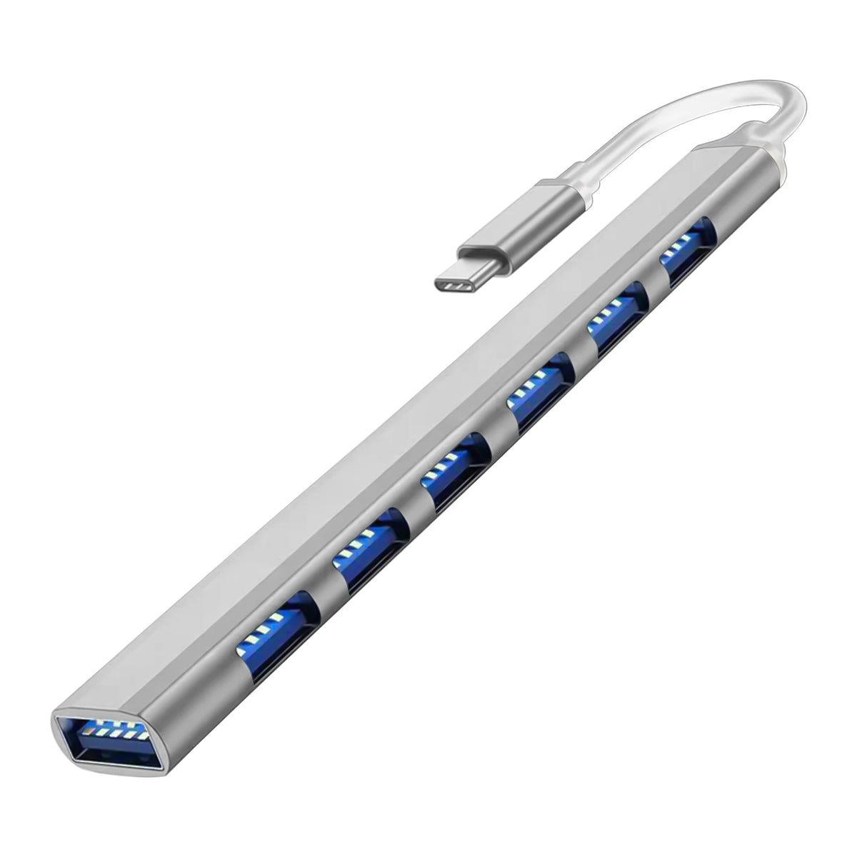 7 Ports USB HUB USB C USB 3.0 HUB 7-in-1 Type C Multi-port USB Splitter OTG Adapter USB Adapter for Macbook Pro Air PC Laptop